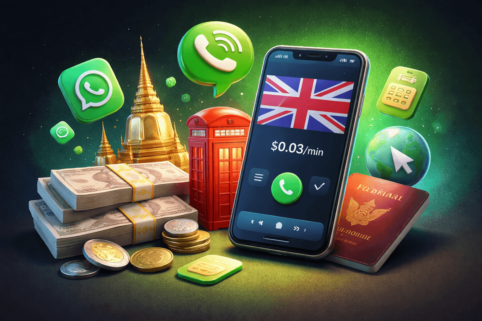 Cheap Calls from Thailand to the UK: Best Apps & Rates 2026