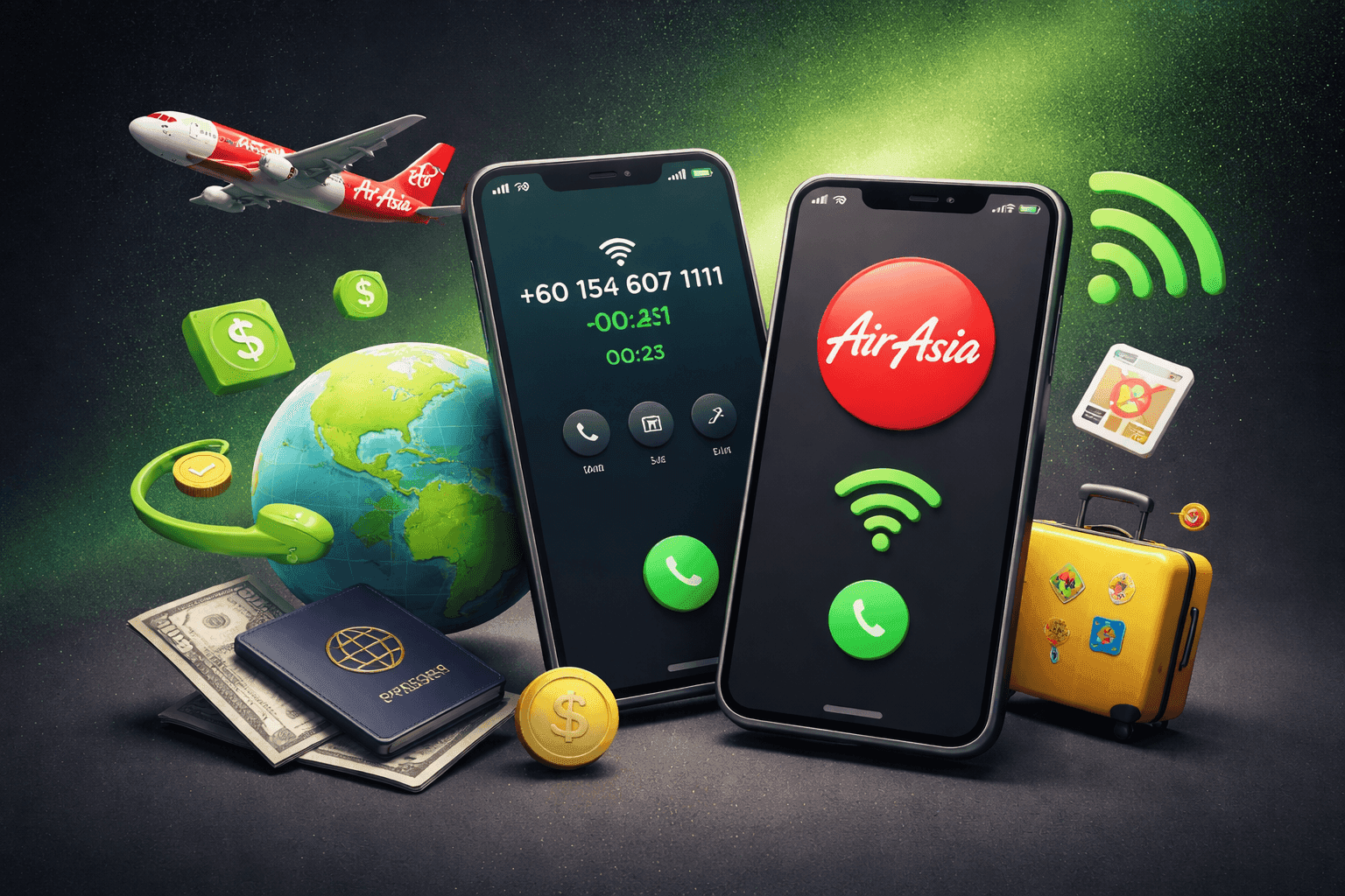 How to Call AirAsia Customer Service from Abroad Without Roaming