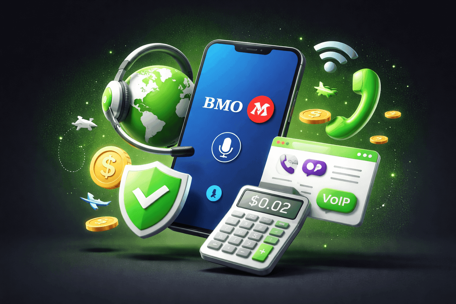 How to Call BMO Bank from Outside the USA Without International Charges